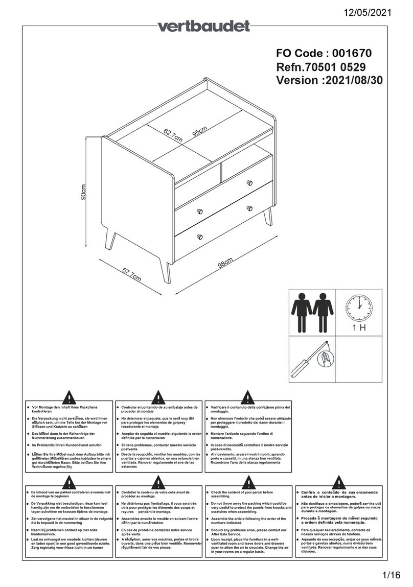VERTBAUDET 70501 0529 manual