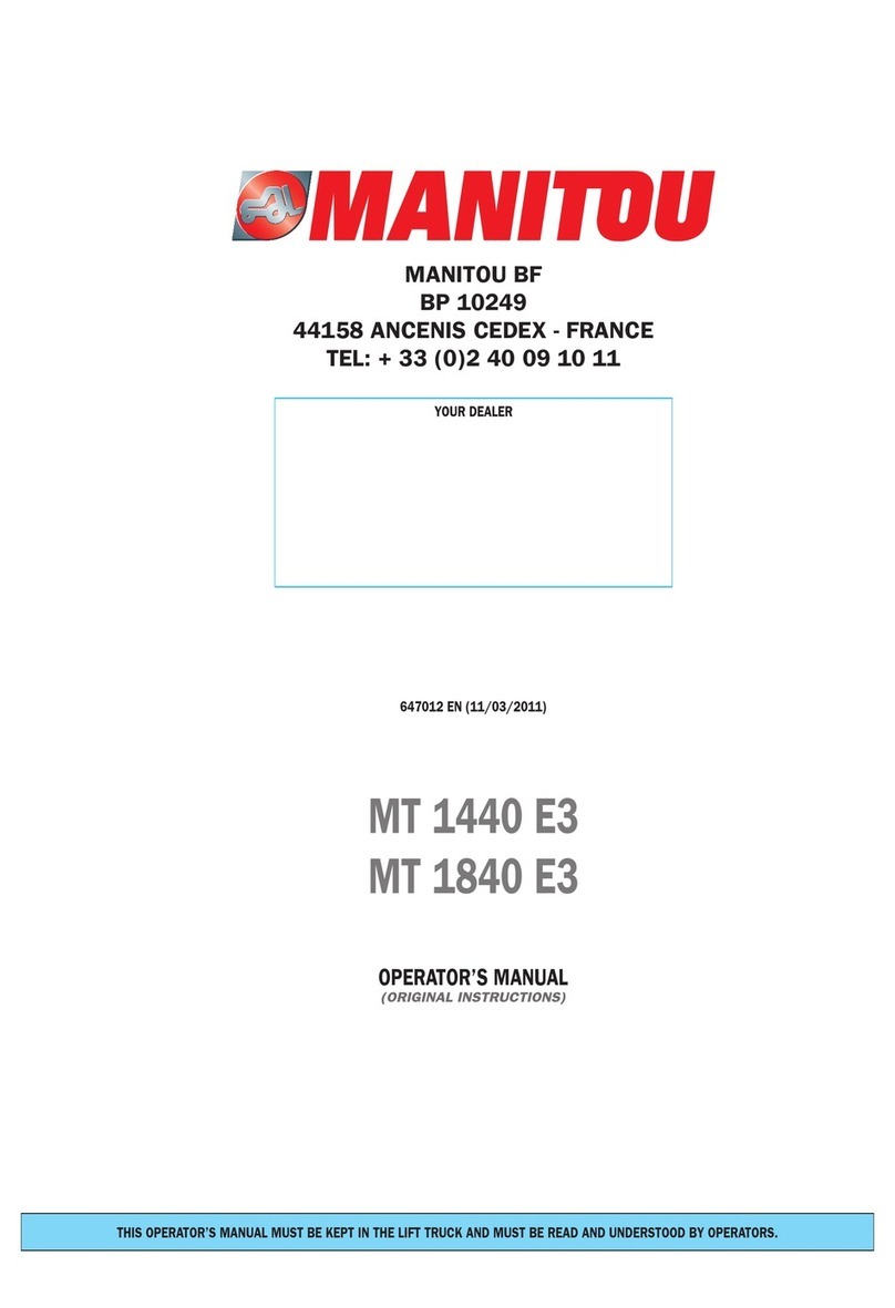 Manitou MT 1440 E3 User manual
