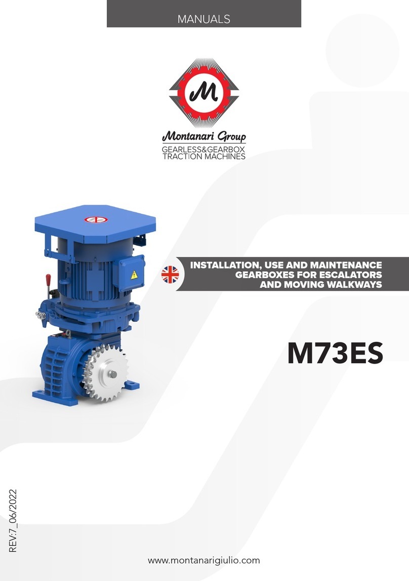 Montanari Group M73ES Installation, use and maintenance guide