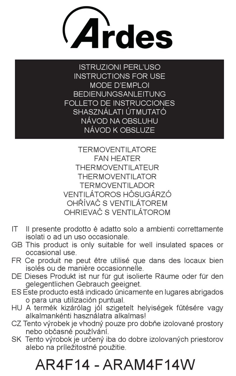 ARDES ARAM4F14W Instructions for use