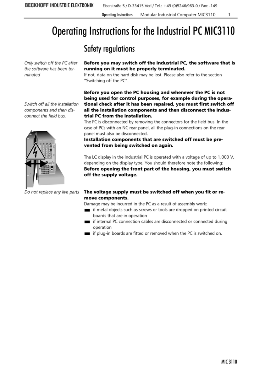 Beckhoff MIC3110 User manual
