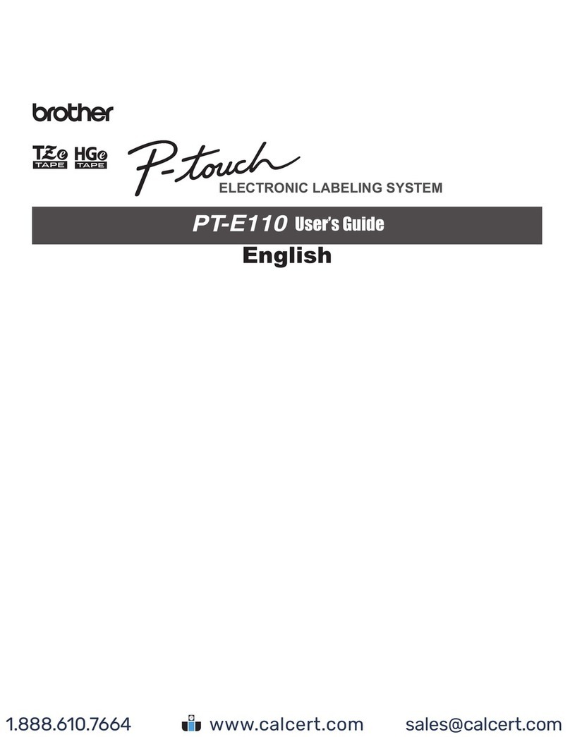 Brother P-touch PT-E110 User manual