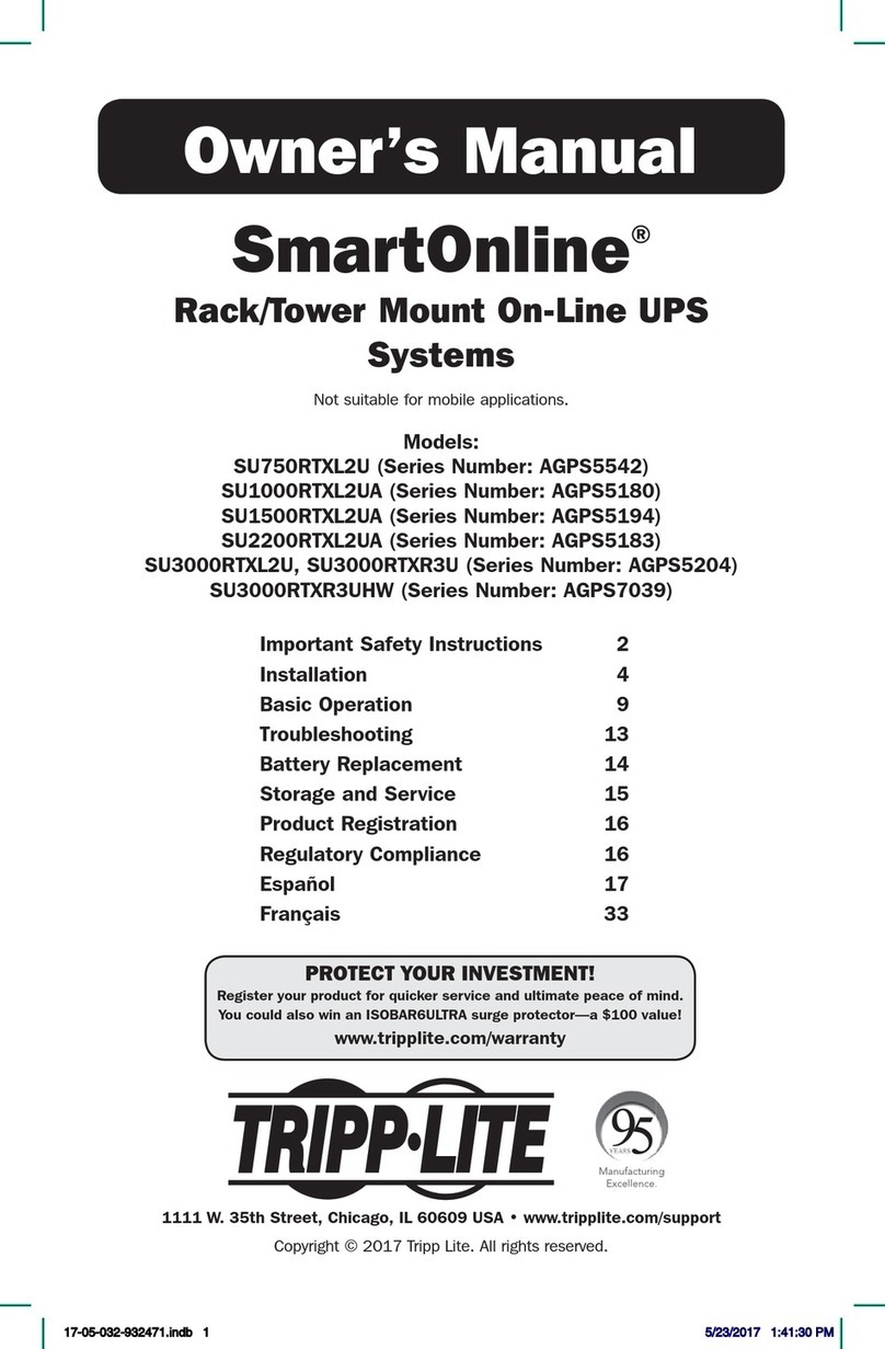 Tripp Lite AGPS5542 User manual