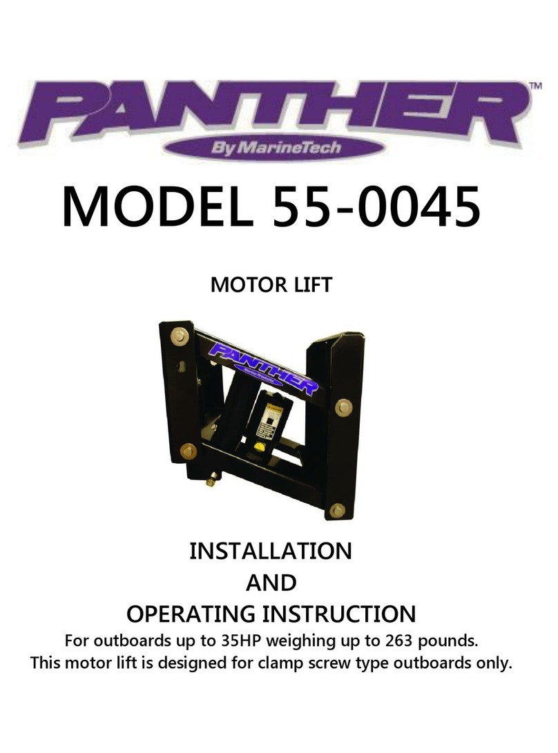MarineTech Panther 55-0045 Installation and operating instruction