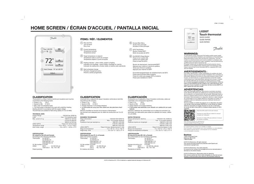 Danfoss LX205T User manual