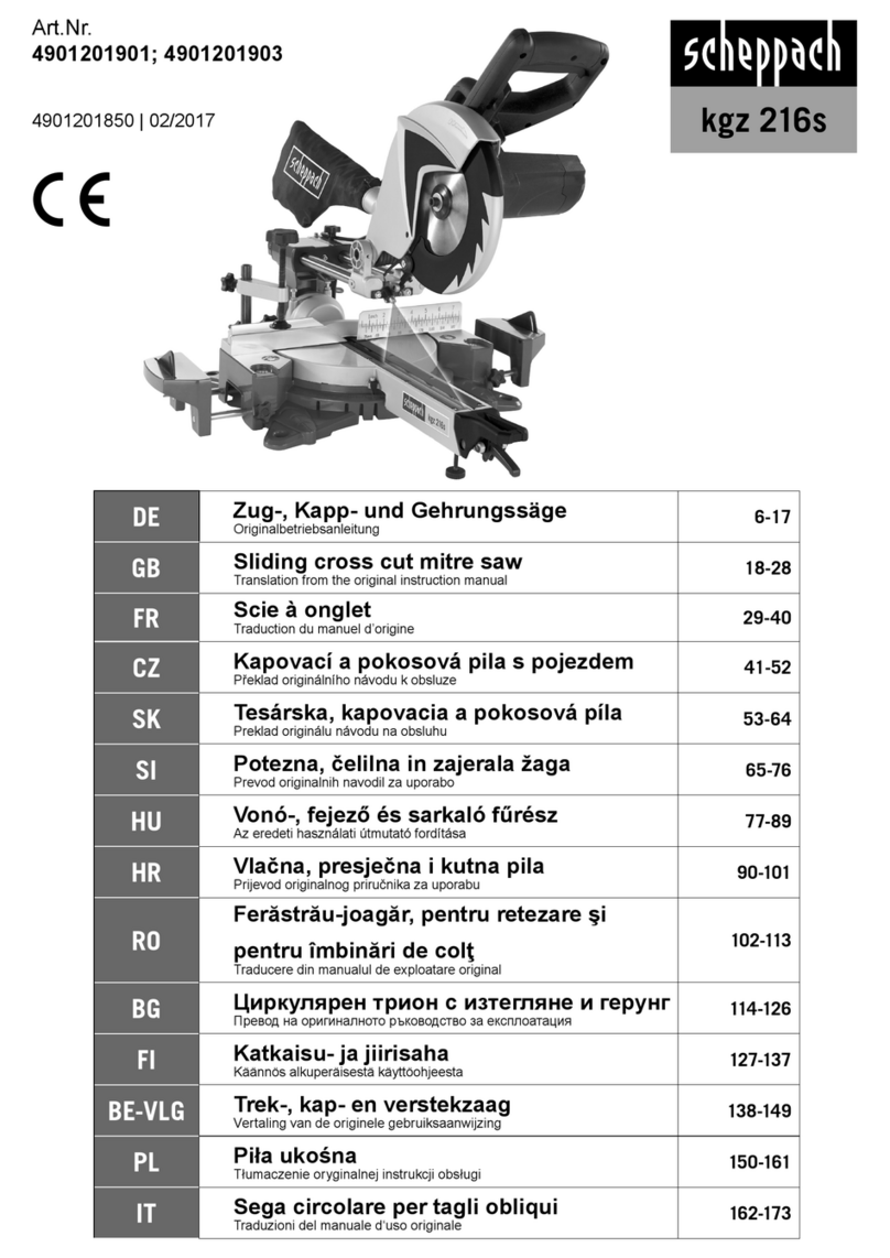 Scheppach kgz 216s Translation from the original instruction manual
