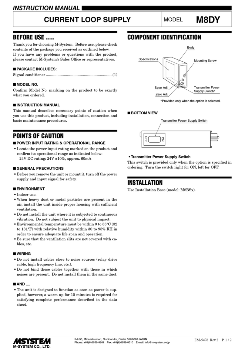M-system M8DY User manual