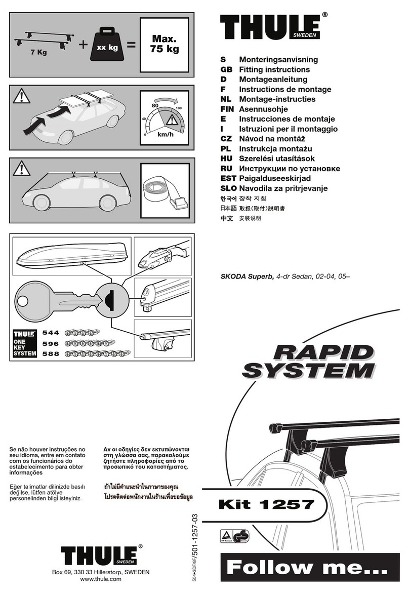 Thule 1257 Fitting instructions