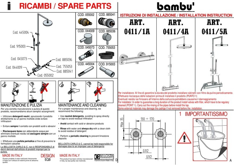 BELLOSTA bambu 0411/1A installation instructions