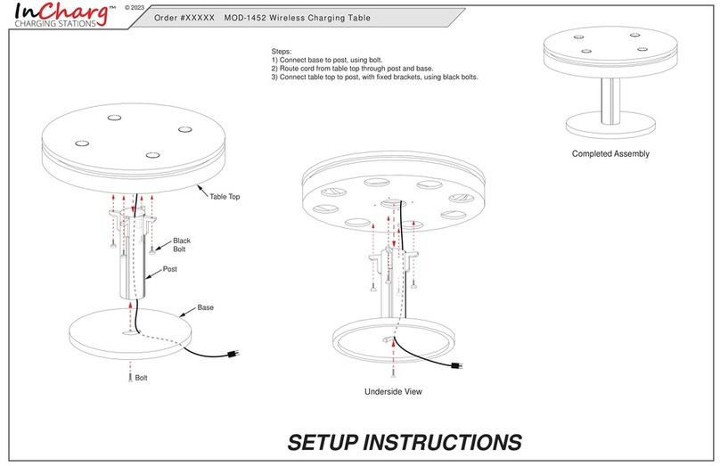 InCharg MOD-1452 Setup instructions