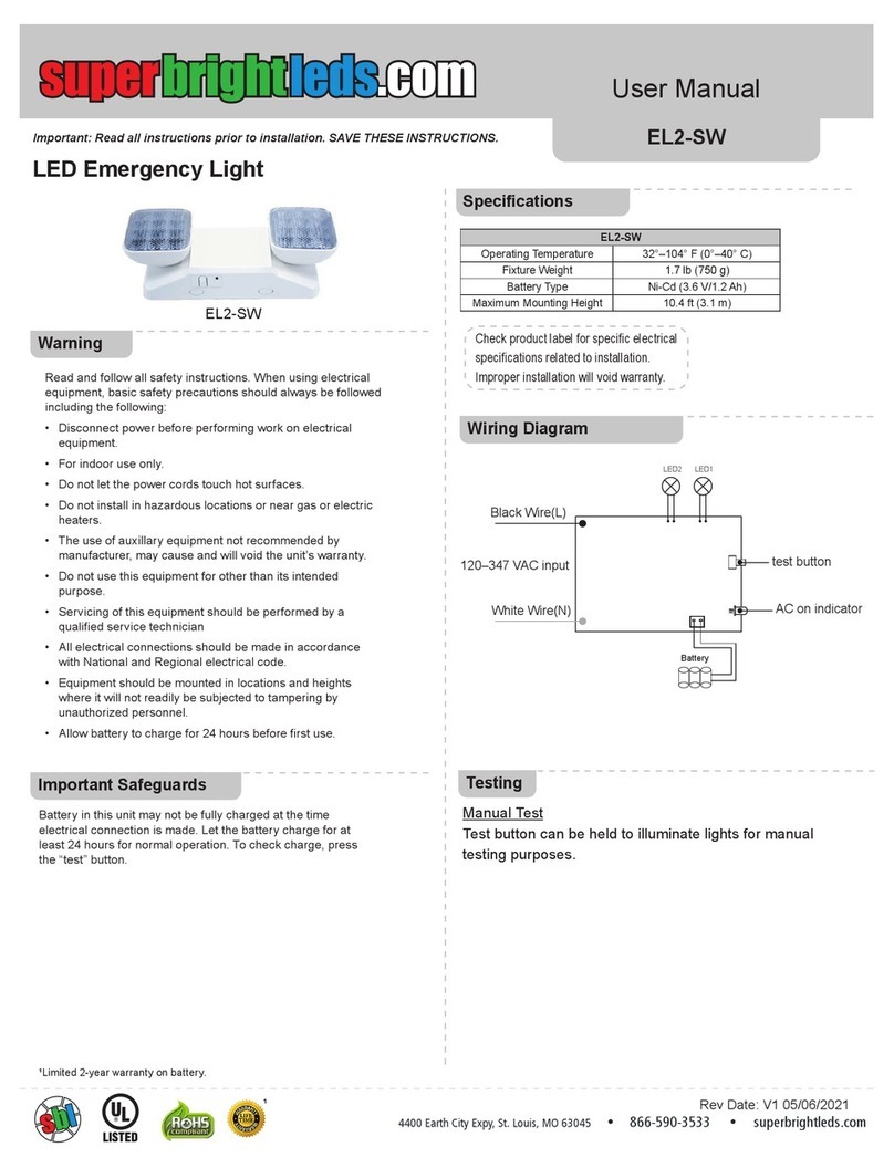 superbrightleds EL2-SW User manual superbrightleds EL2-SW User manual