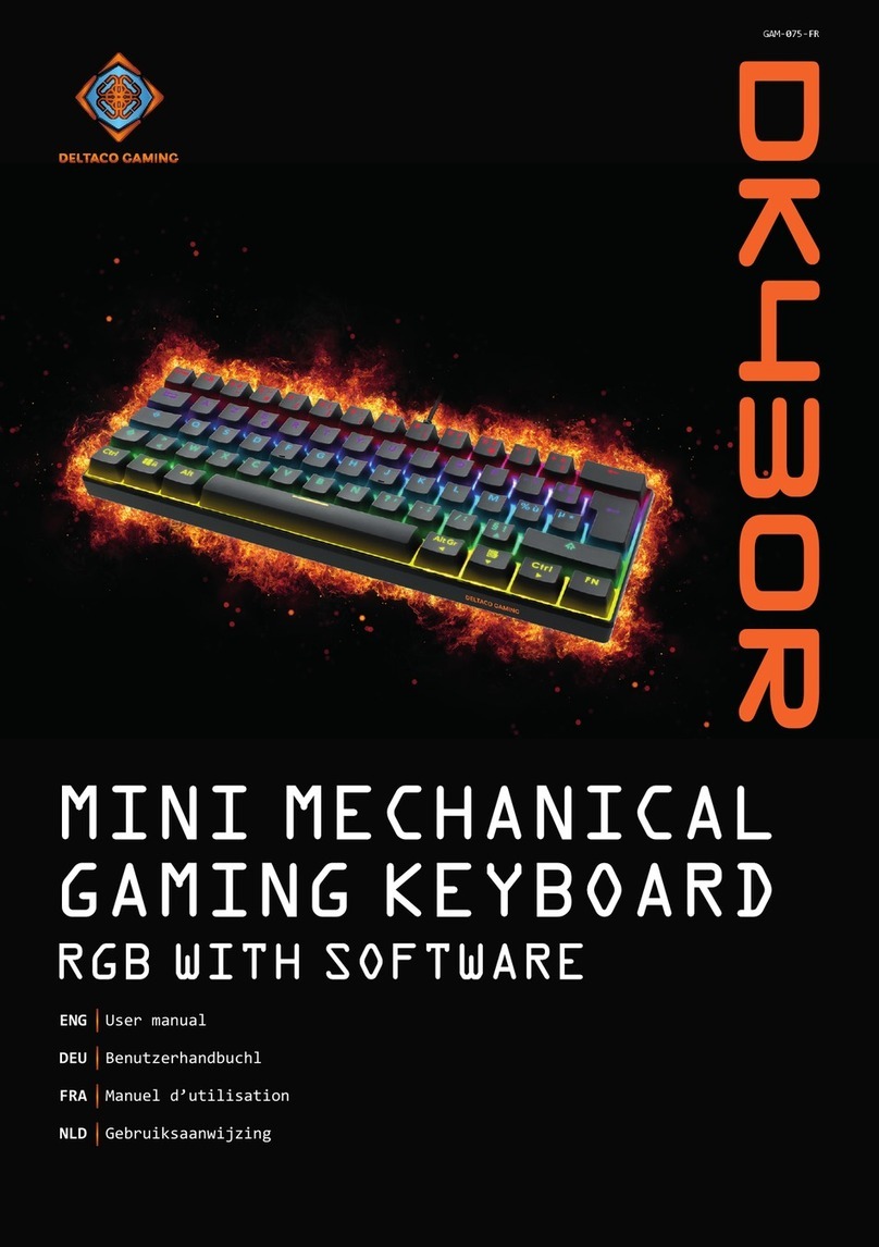 Deltaco Gaming DK430R User manual
