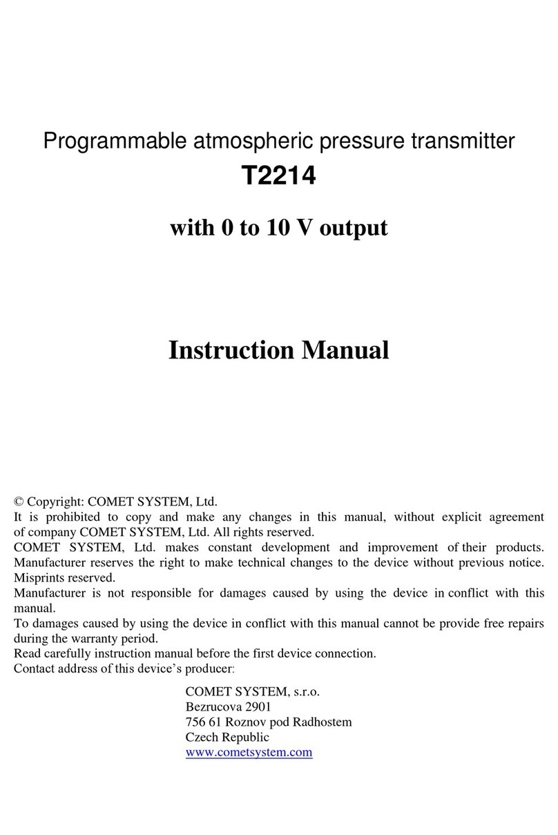 Comet System T2214 User manual