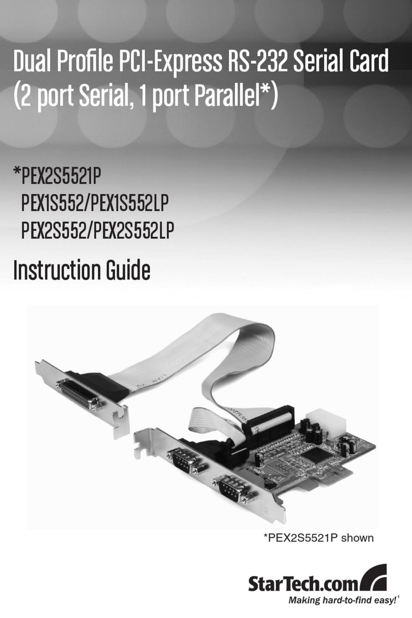 StarTech.com PEX1S552LP Manual