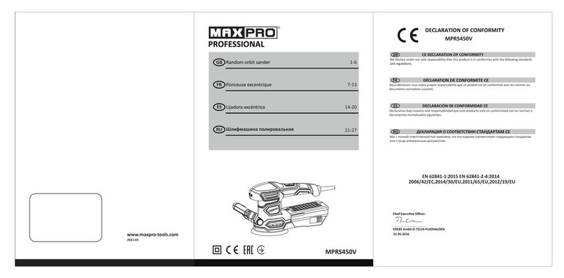 Max Pro MPRS450V manual