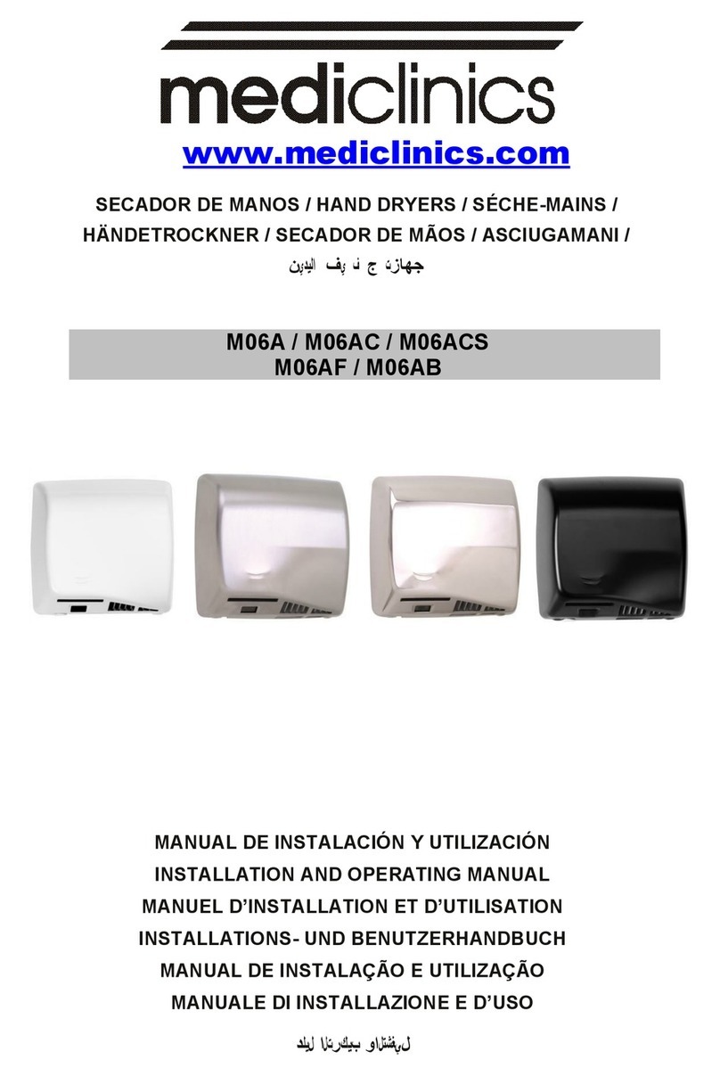 Mediclinics M06A Installation and operating manual