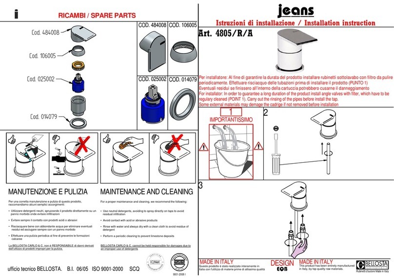BELLOSTA JEANS 4805/R/A User manual BELLOSTA JEANS 4805/R/A User manual