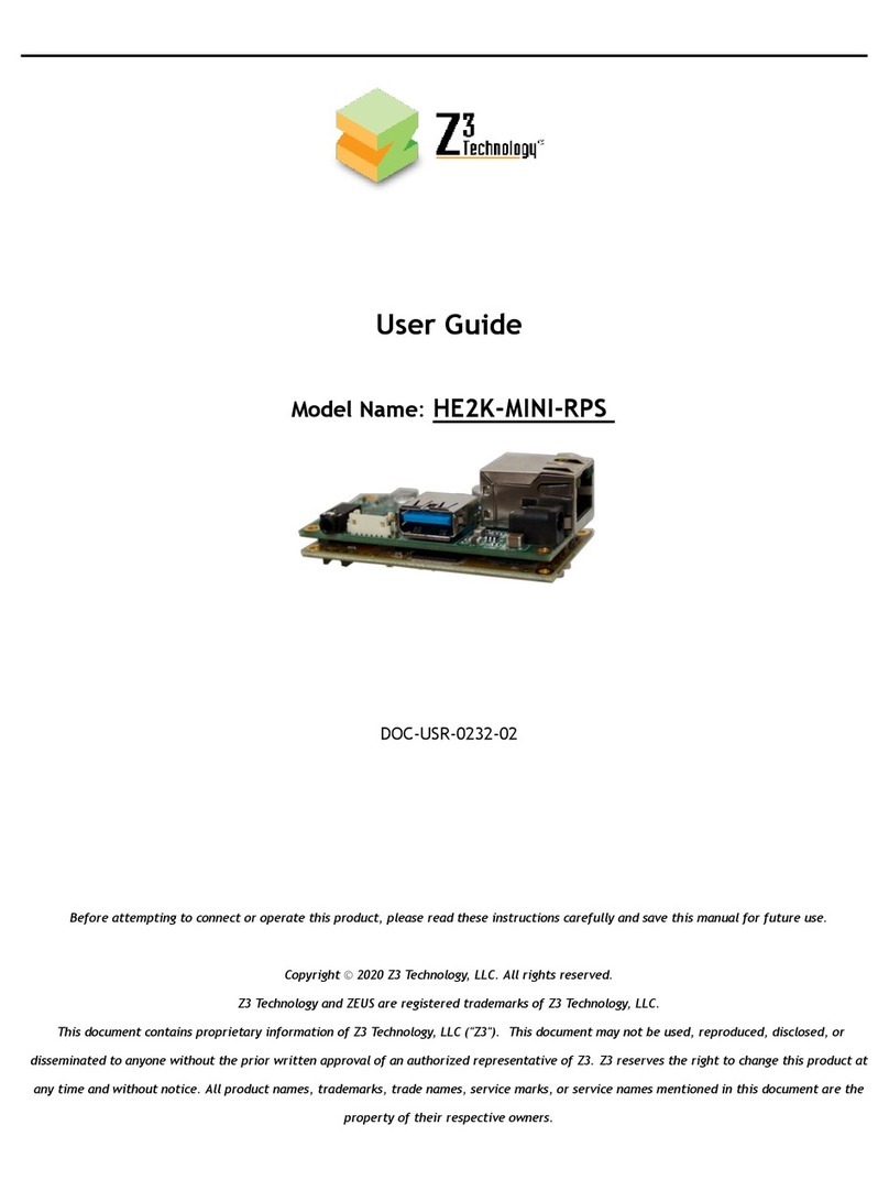 Z3 Technology HE2K-MINI-RPS User manual