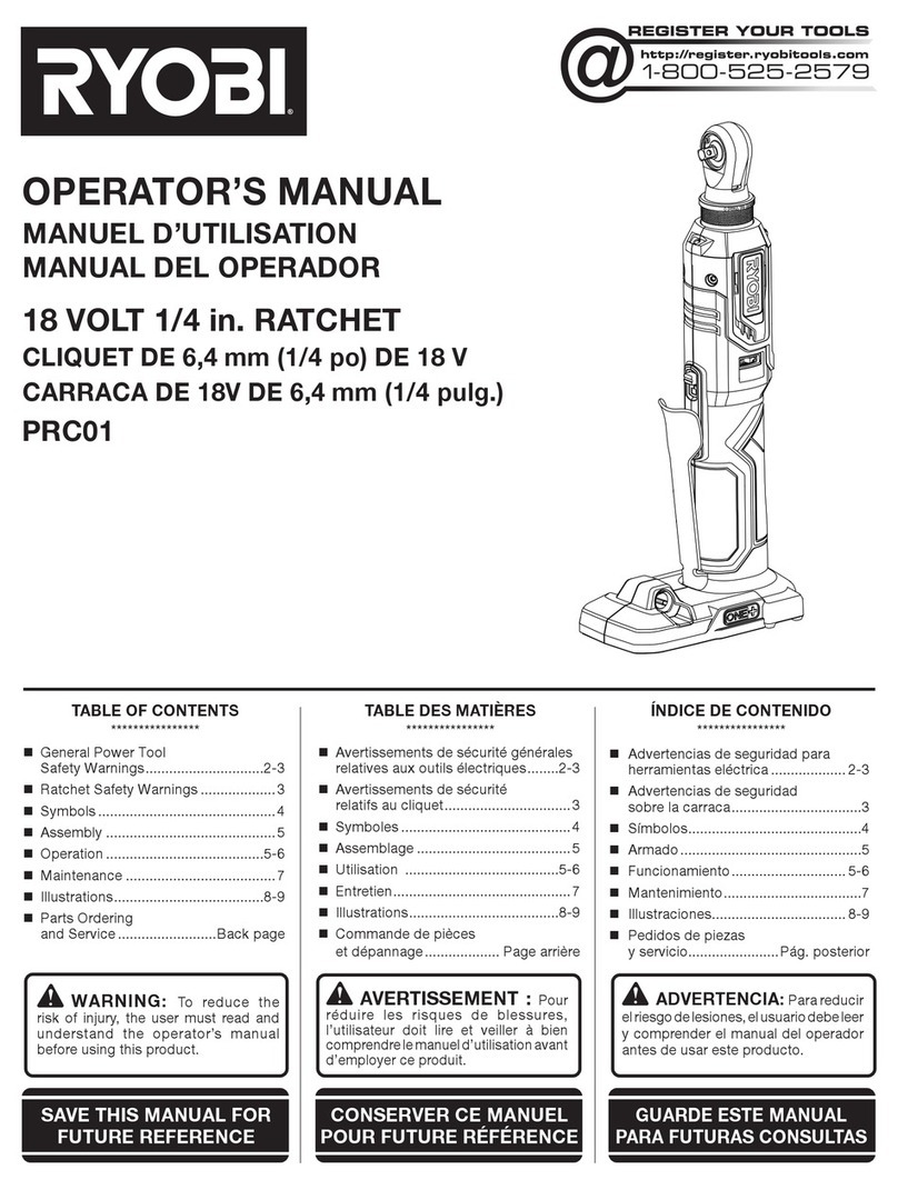 Ryobi PRC01 Operator's manual