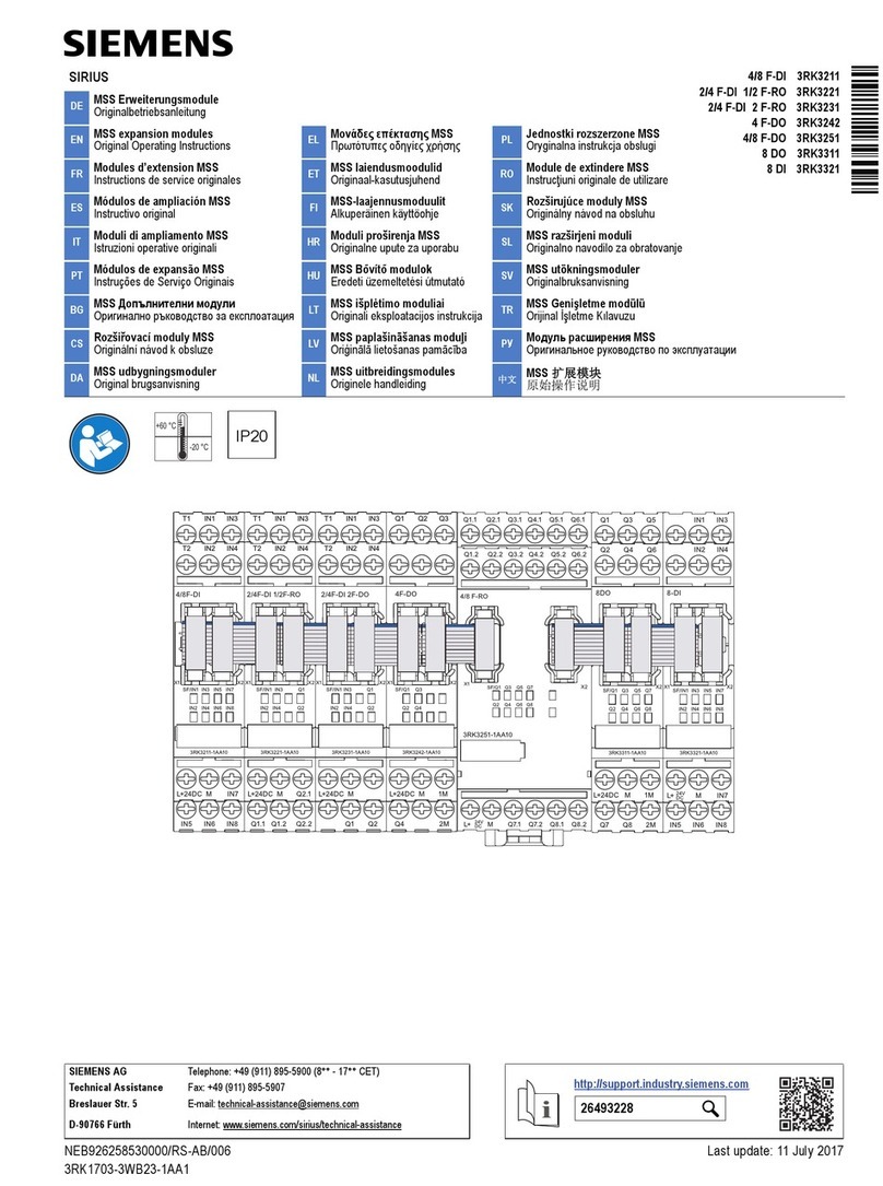 Siemens SIRIUS 3RK3211 User manual