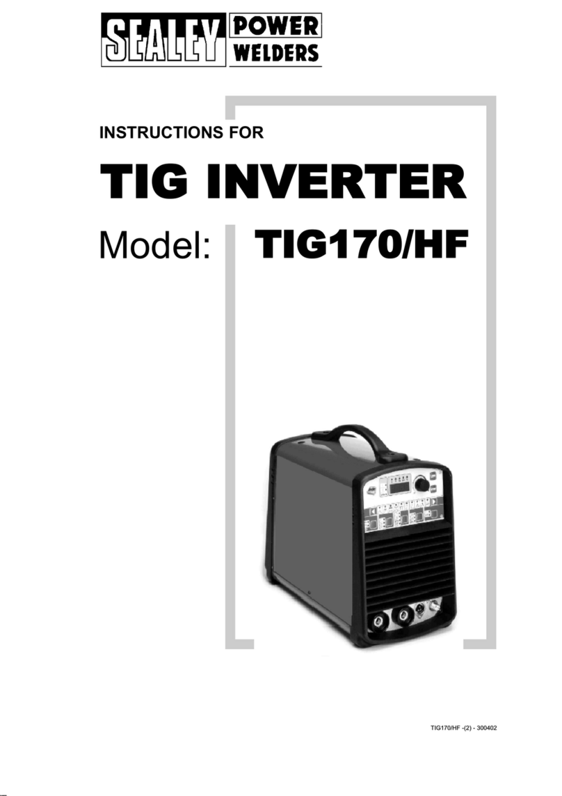 Sealey TIG170/HF instructions