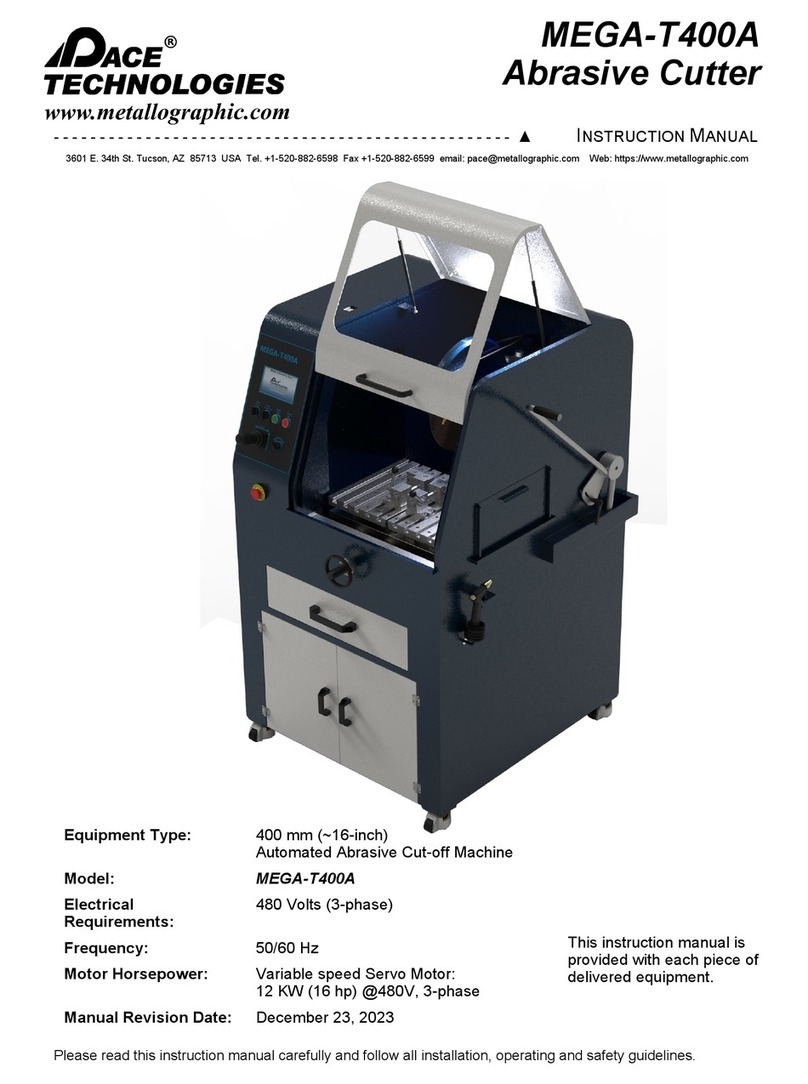 Pace Technologies MEGA-T400A User manual