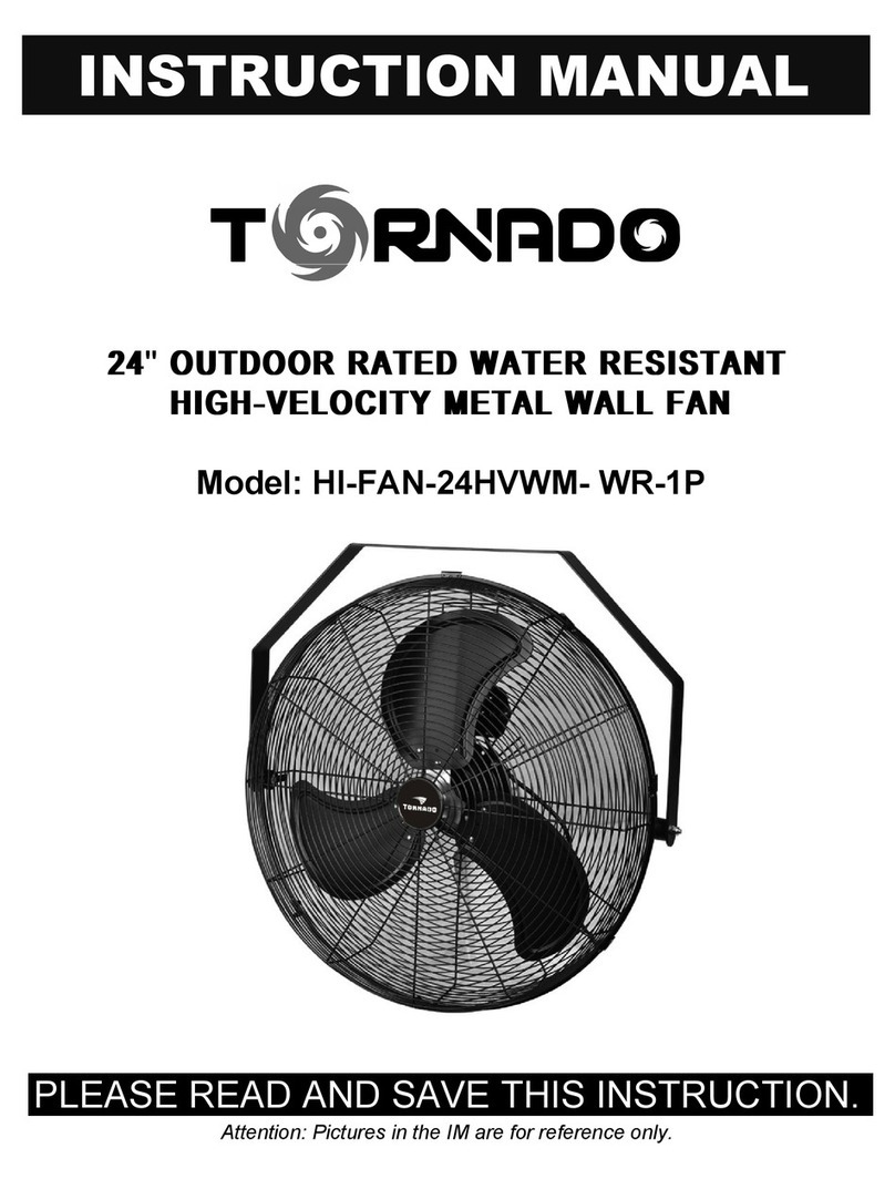 Tornado HI-FAN-24HVWM- WR-1P User manual