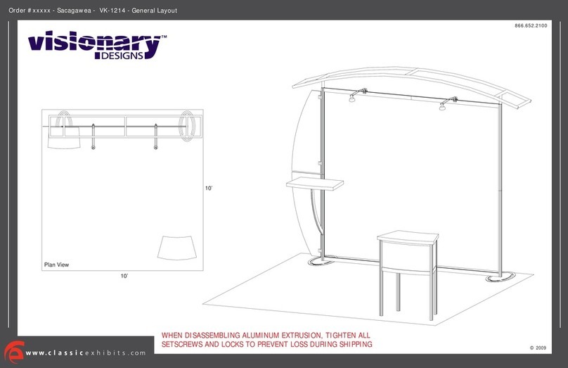 Classic Exhibits VISIONARY DESIGNS VK-1214 User manual