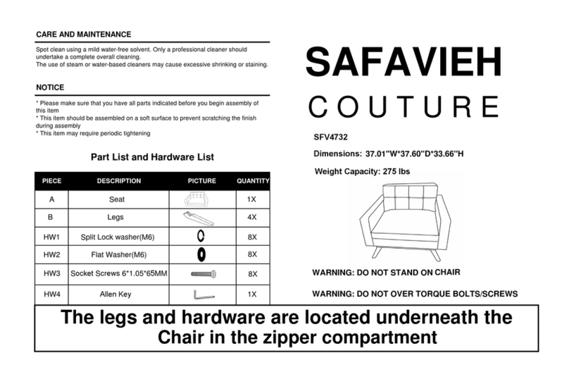SAFAVIEH COUTURE SFV4732 manual SAFAVIEH COUTURE SFV4732 manual