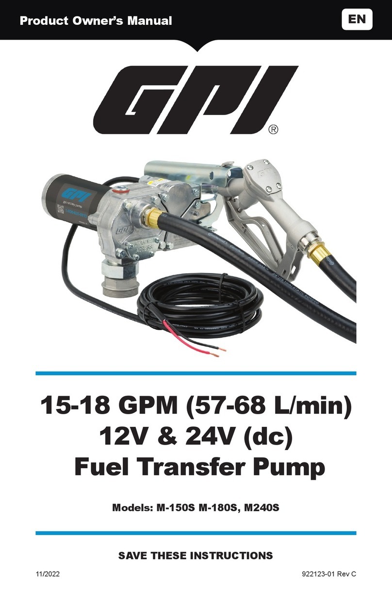 GPI M-180S Product owners manual