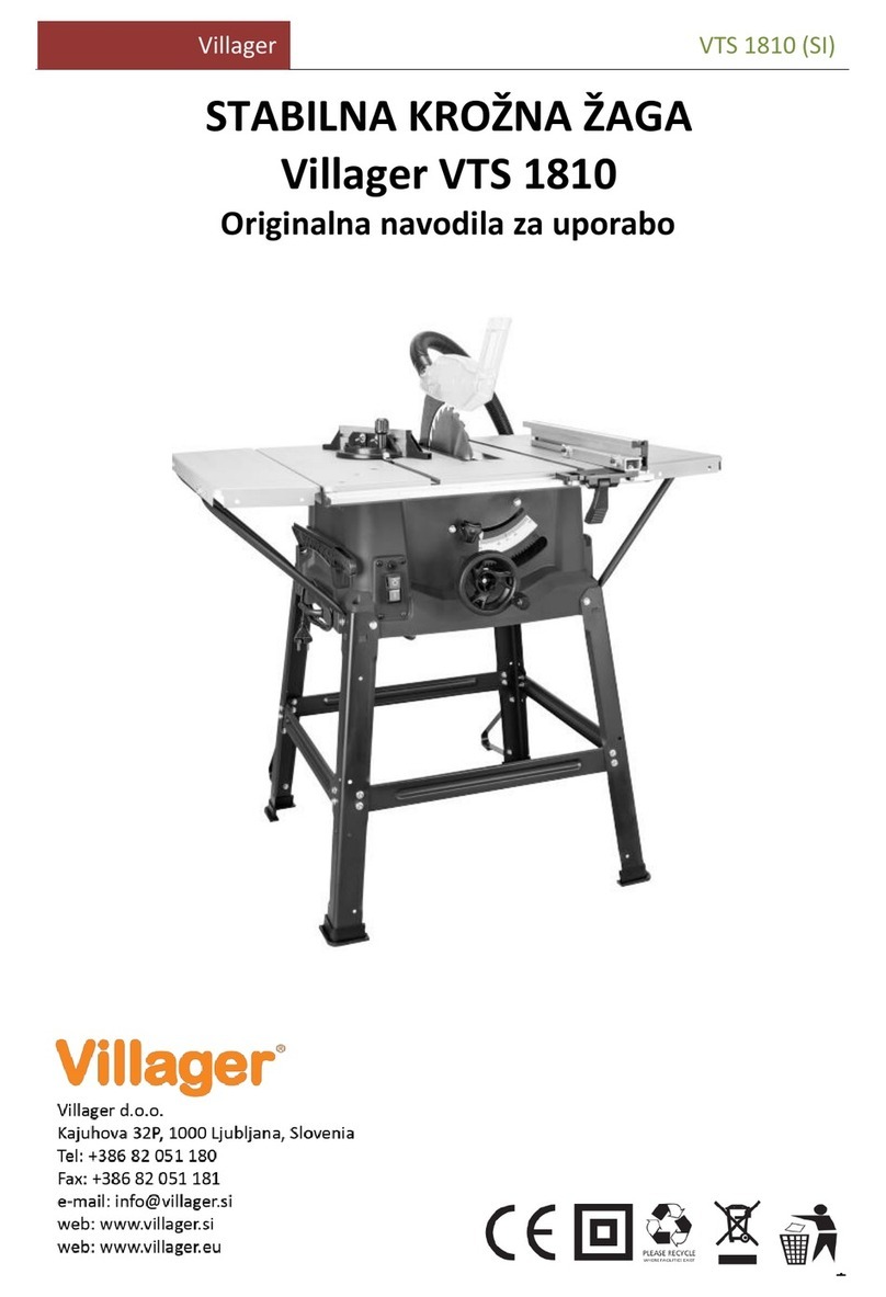 Villager VTS 1810 Operation instructions