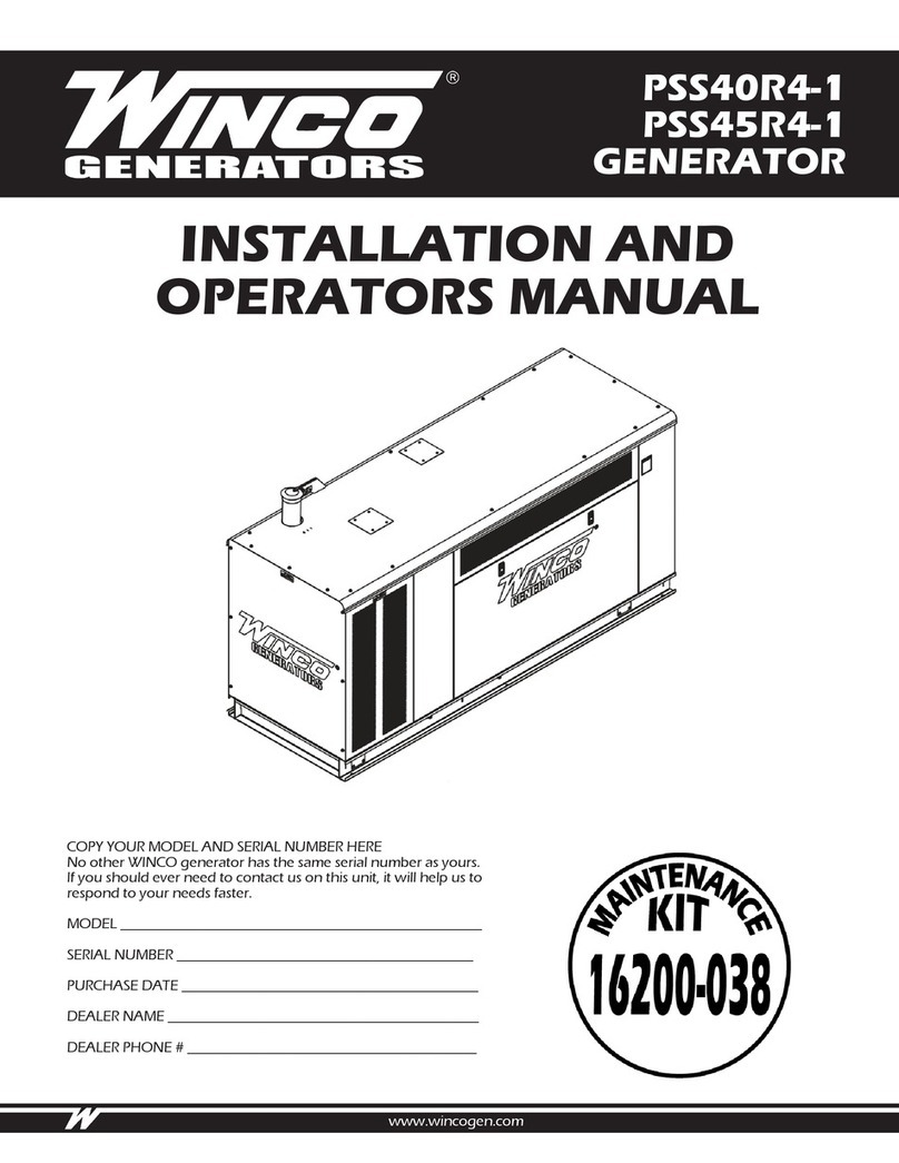 Winco PSS40R4-1 Installation and operator's manual Winco PSS40R4-1 Installation and operator's manual