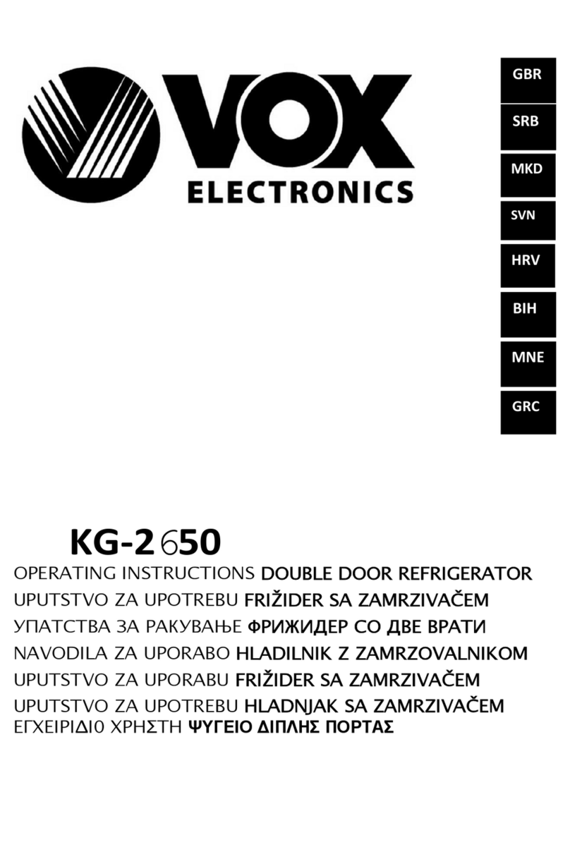 VOX electronics KG-2650 operating instructions