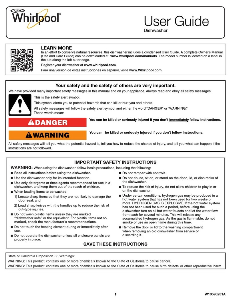 Whirlpool W10596231A User manual