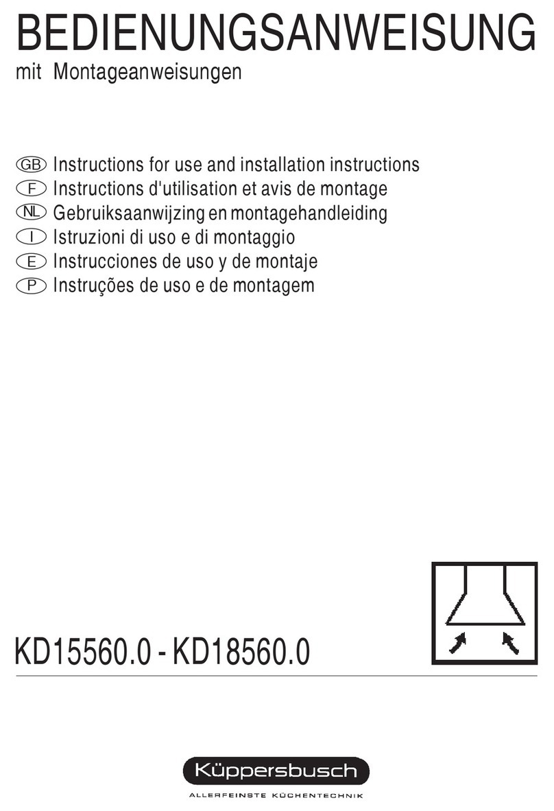 Kuppersbusch KD15560.0 Instructions for use and installation Kuppersbusch KD15560.0 Instructions for use and installation