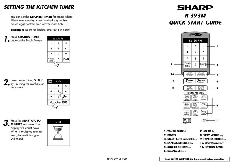 Sharp R-393M User manual