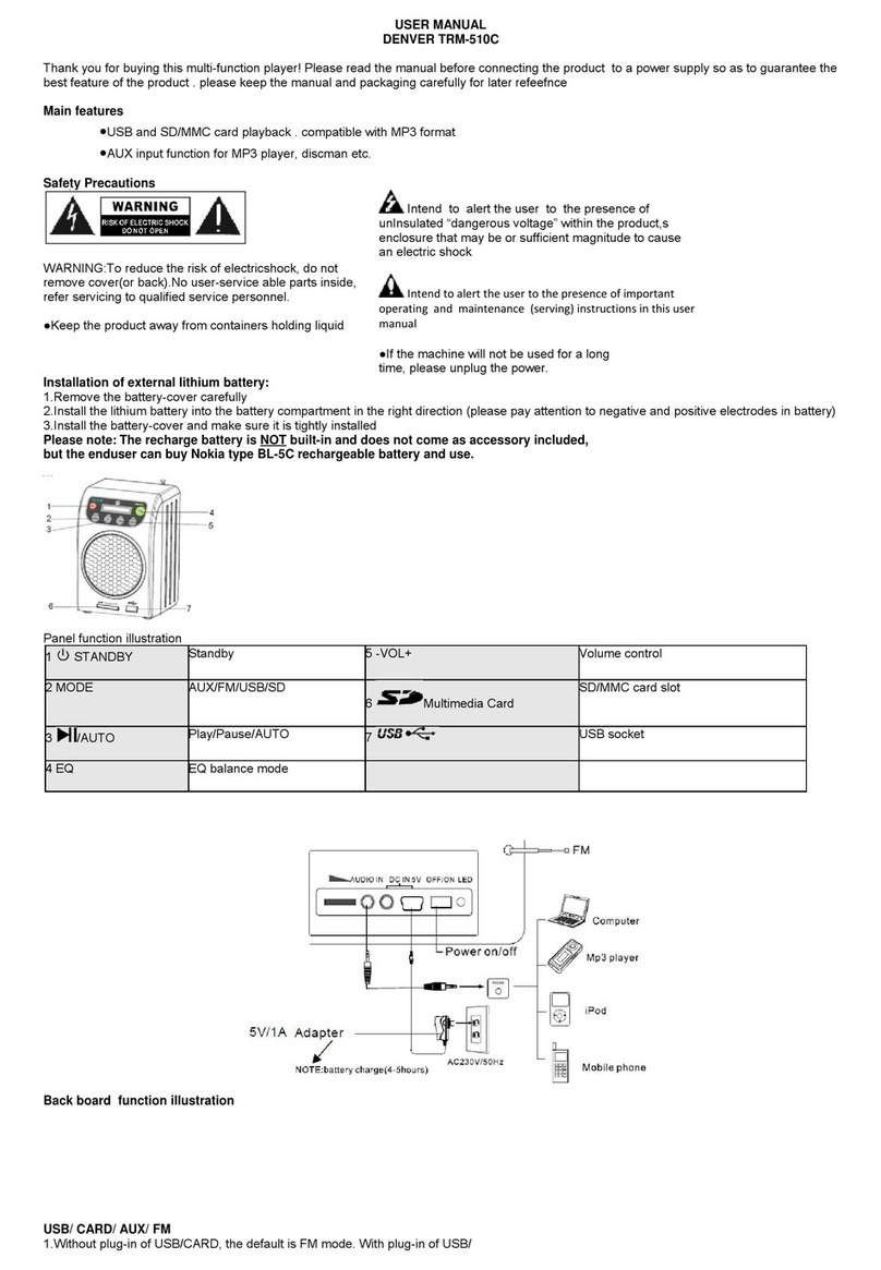 Denver TRM-510C user manual