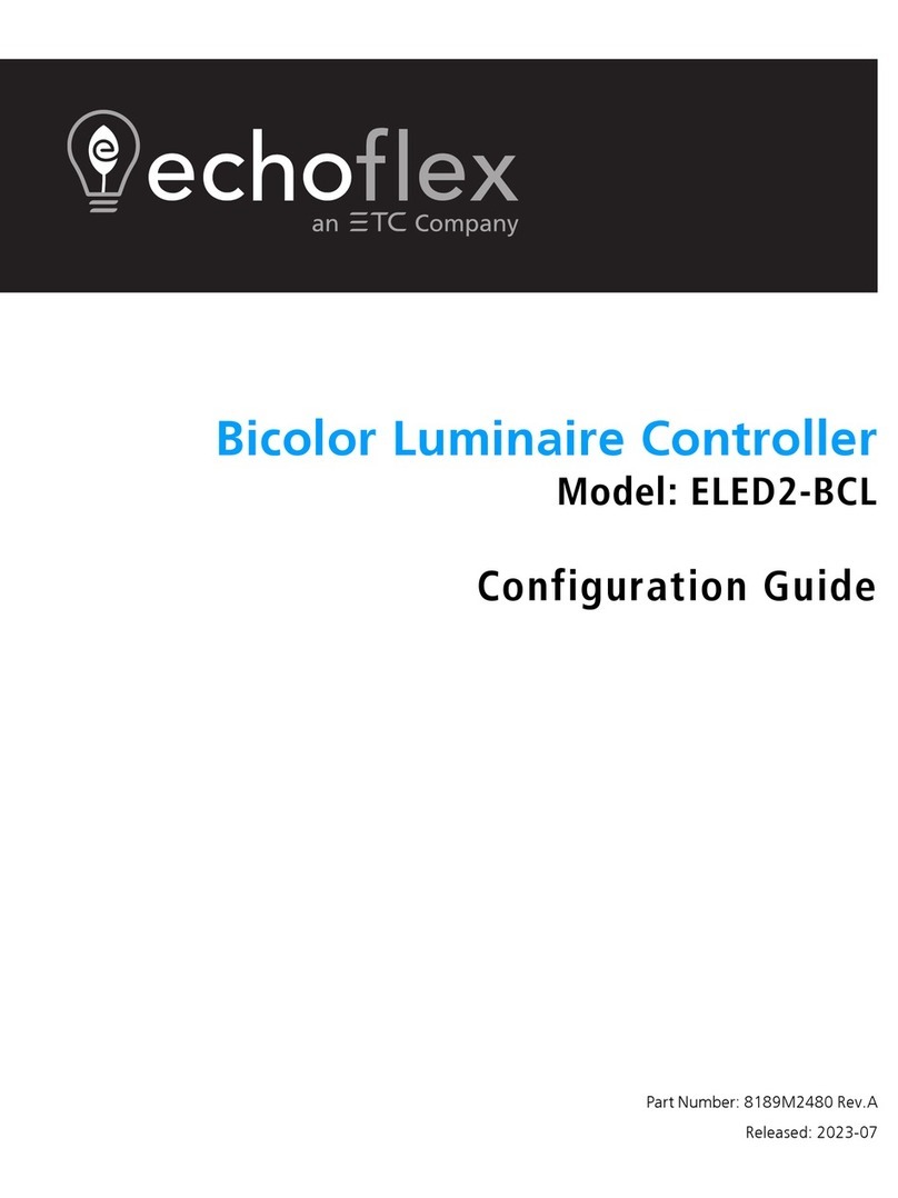 ETC echoflex ELED2-BCL User manual