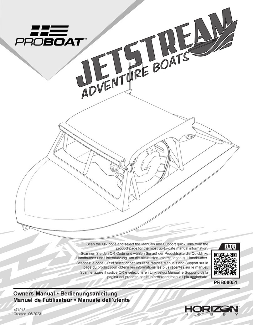 Horizon Hobby PROBOAT JETSTREAM PRB08051 User manual Horizon Hobby PROBOAT JETSTREAM PRB08051 User manual