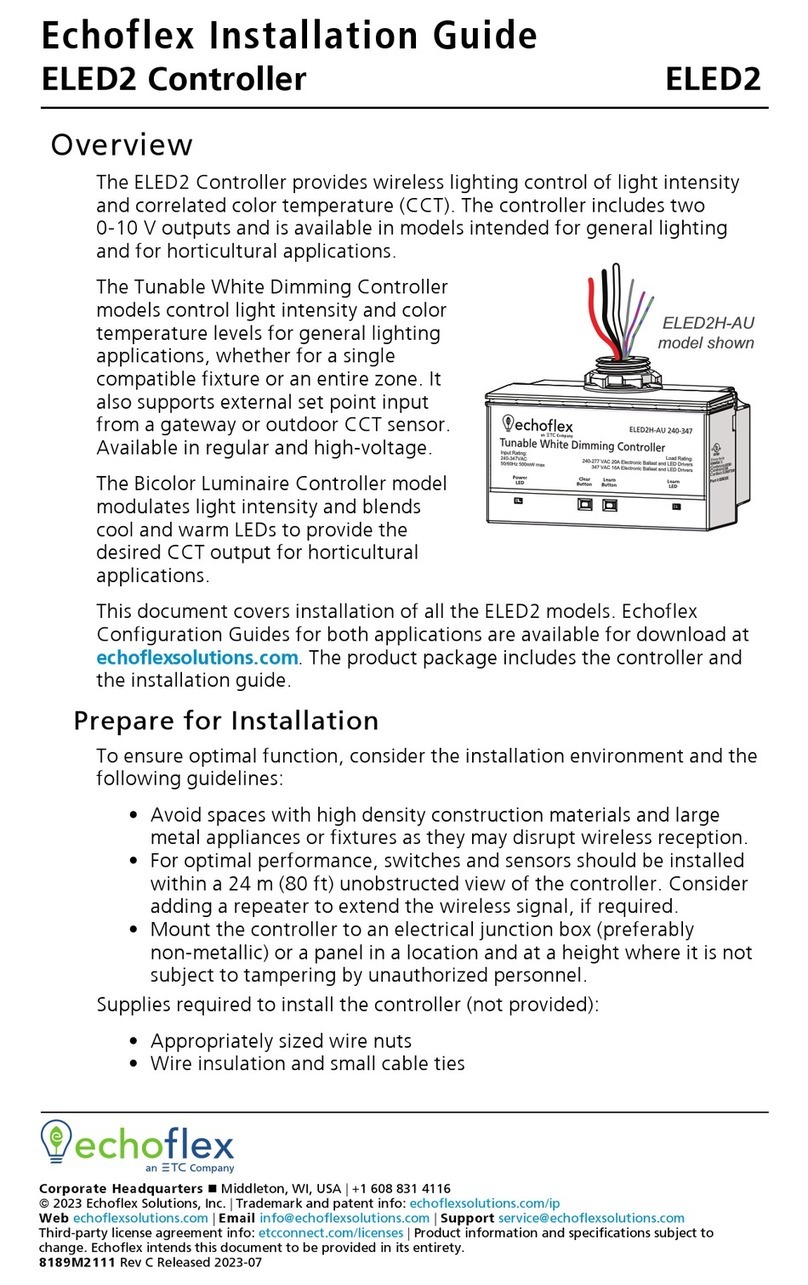 ETC Echoflex ELED2 installation guide