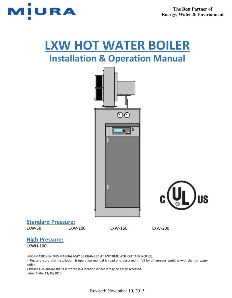 Miura LXW-50 Installation & operation manual