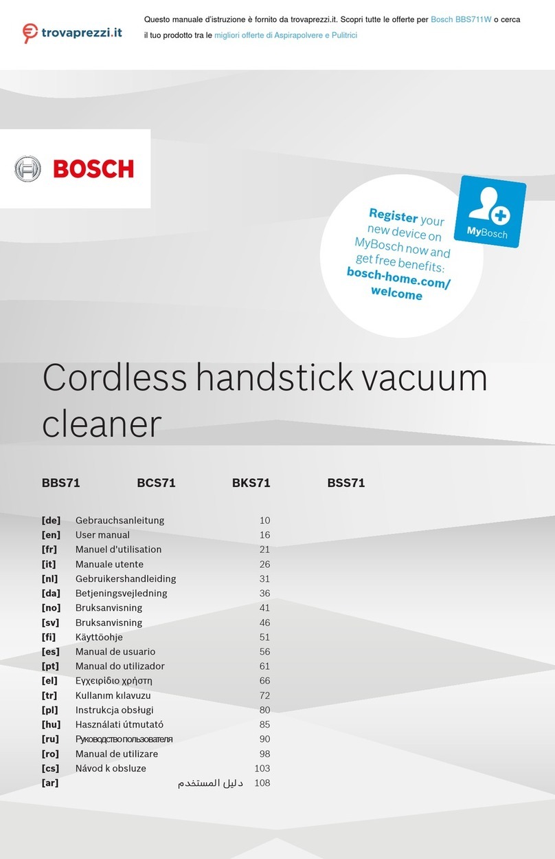 Bosch BBS711W User manual
