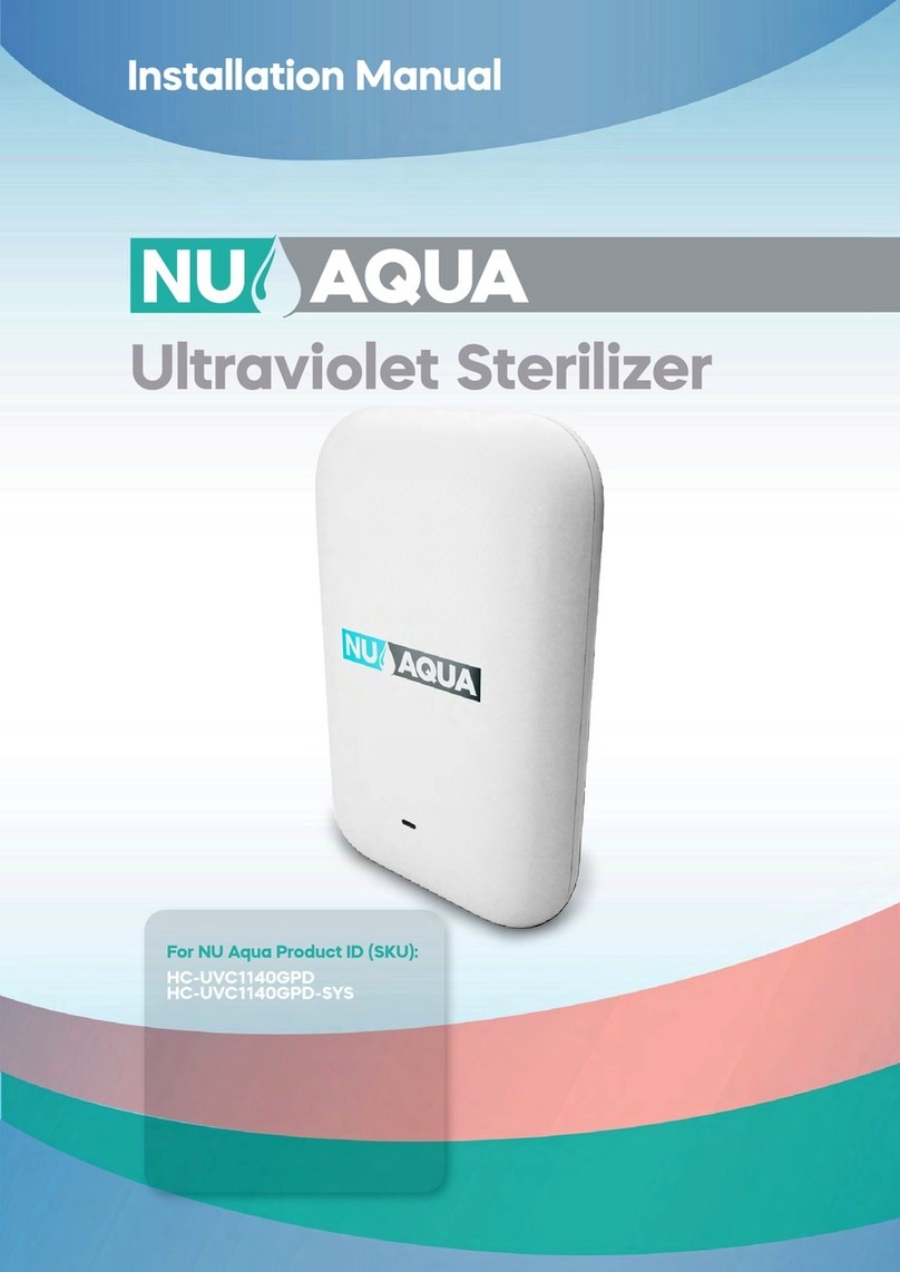 NU Aqua HC-UVC1140GPD installation manual NU Aqua HC-UVC1140GPD installation manual