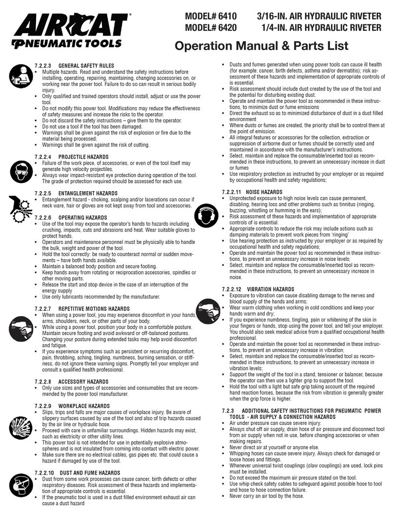 Aircat 6410 Operations manual & parts list