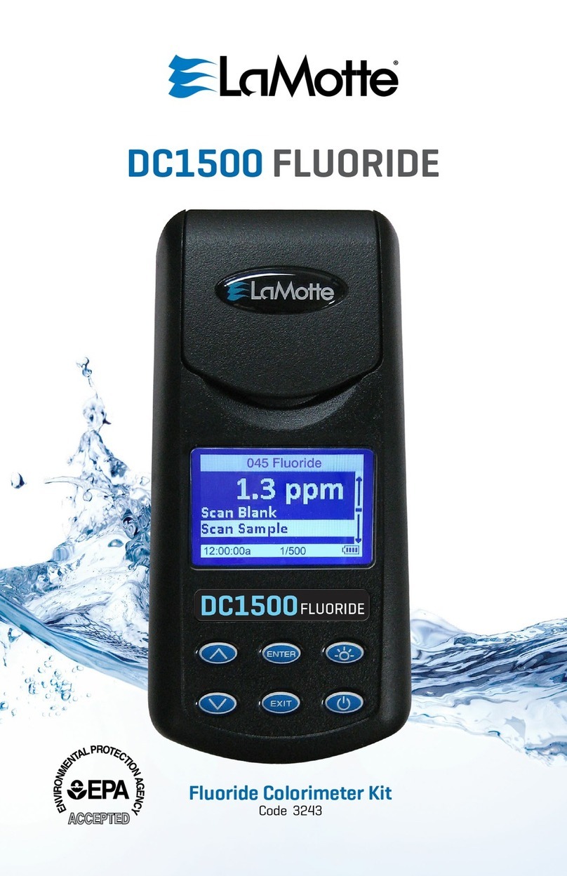 LaMotte DC1500 FLUORIDE manual