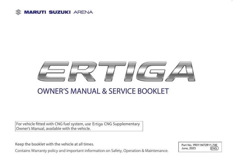 MARUTI SUZUKI ERTIGA 2023 User manual