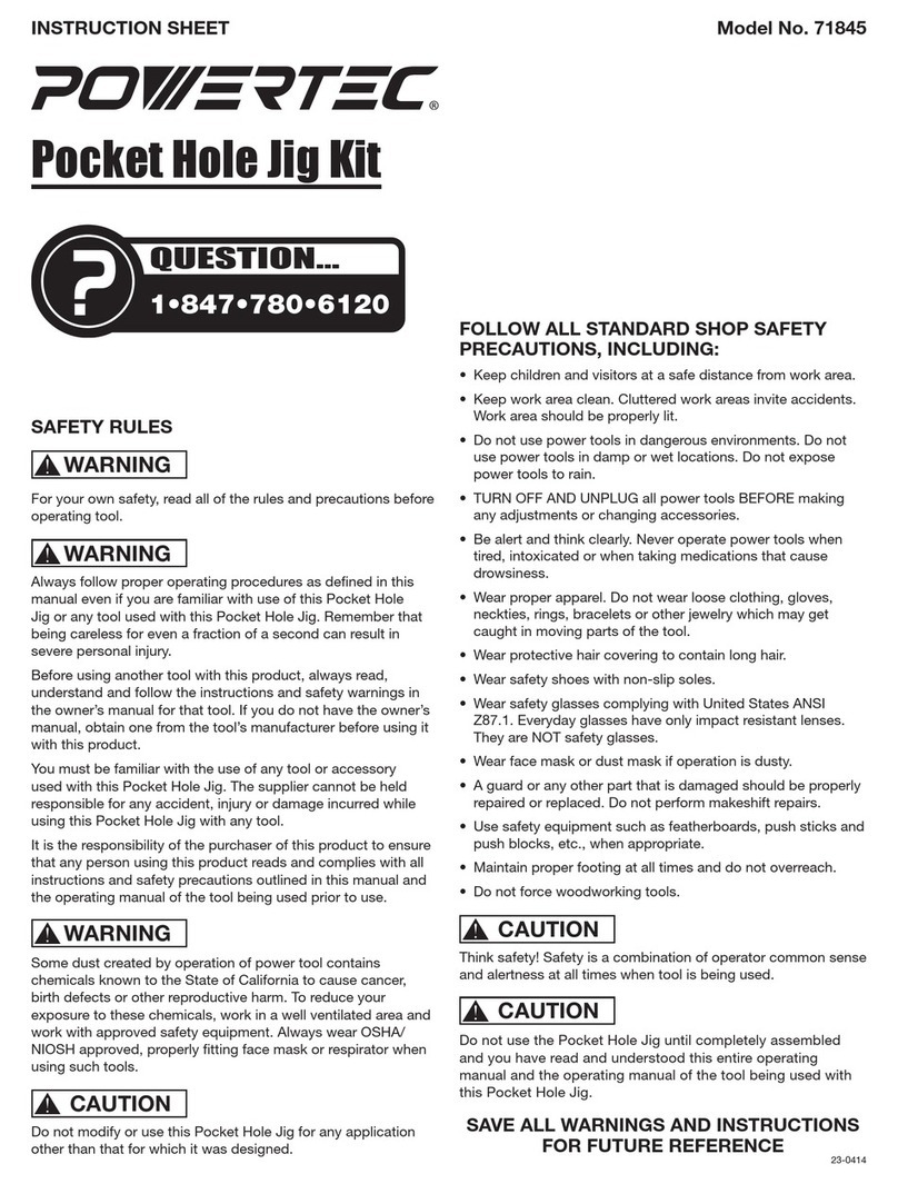 Power Tec 71845 instruction sheet
