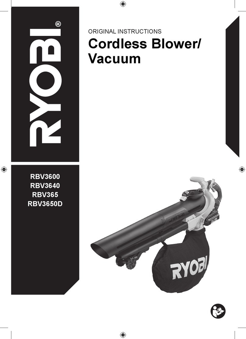 Ryobi RBV3600 User manual