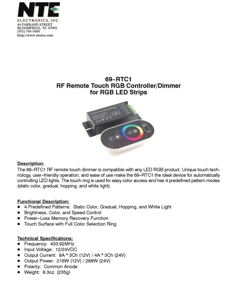 NTE 69-RTC1 quick start guide