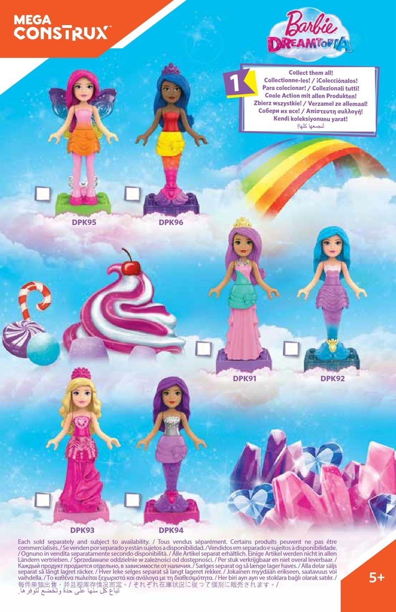 Mega Construx Barbie DREAMTOPIA DPK95 User manual Mega Construx Barbie DREAMTOPIA DPK95 User manual